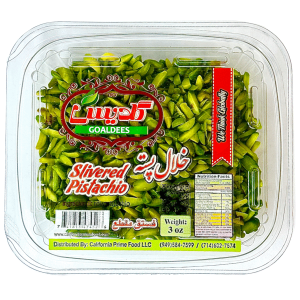 Slivered (Khalal) Pistachio 3 oz